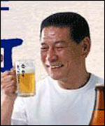 Japanese beer drinker