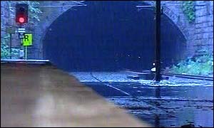 Queen Street Station flooding