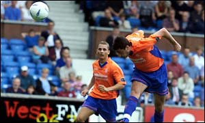 Rangers' Shota Arveladze opens the scoring