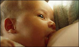 Baby breastfeeding