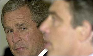 George Bush and Tony Blair
