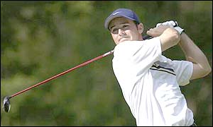 Up and coming South African Trevor Immelman finishes one shot off the lead on 13 under par