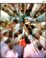 Sao Paolo stock market traders