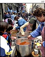 Argentine soup kitchen