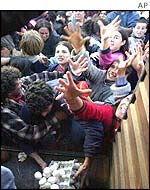 Uruguayan food hand-out