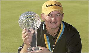 Northern Ireland's Graeme McDowell won in only his fourth professional tournament