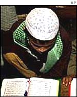 Student at a madrasa