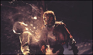 Scene from Jason X, the 10th movie in the Friday the 13th franchise