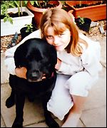 Jessica Chapman and her dog Toby