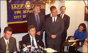 Union leaders holding news conference in Manhattan