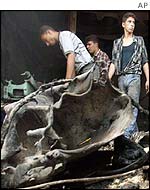 Scene of Gaza attack