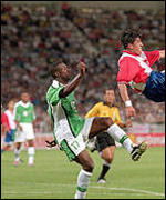 Eguavoen played for Nigeria at the 1998 World Cup in France