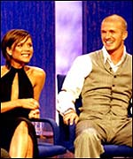David and Victoria Beckham on Parkinson