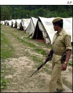 Indian soldier at the camp