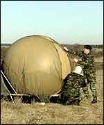 Soldiers and weather balloon BBC