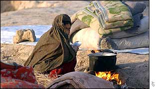 Afghan refugee near Kandahar