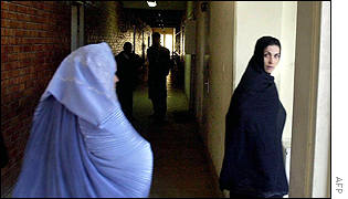 Women students at Kabul University 