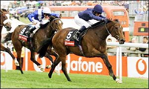Horse racing at Epsom Downs