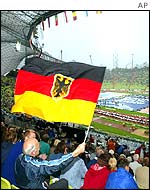 German athletics supporters