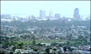 The capital city of Kinshasa