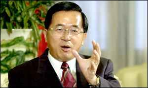 Taiwan's president Chen Shu-bian 