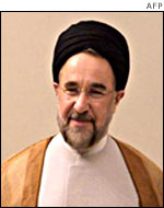 Iranian president Mohammed Khatami