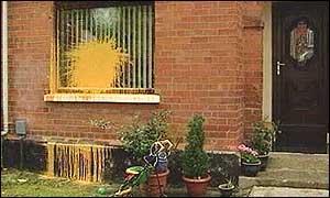 Homes in north Belfast attacked with paint