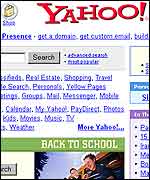 Yahoo homepage, BBC