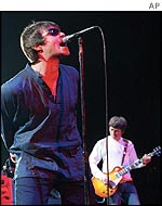 Liam Gallagher, left, and brother Noel 