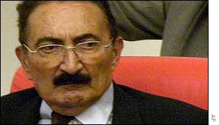 Bulent Ecevit in parliament