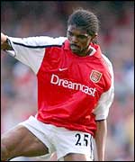 Arsenal striker Kanu