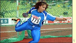 Greek gold winner Ekaterina Vogoli 