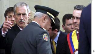 Andreas Pastrana (left) And Alvaro Uribe (right)