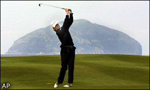 Helen Alfredsson of Sweden finishes on two under