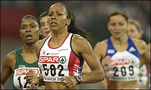 Spain's Mayte Martinze took silver in the 800m