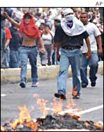 Pro-Chavez supporters on Thursday
