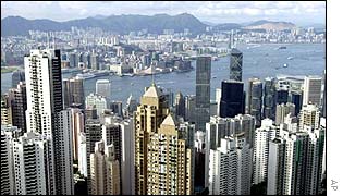 Victoria Harbour in Hong Kong