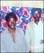 Joseph Kony (right) and a senior LRA commander Vincent Otti