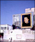 Poster of Colonel Gaddafi