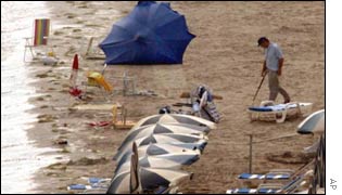 Police search Santa Pola beach for a bomb