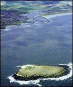 Aerial photograph of Coquet Island
