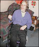 MS patient Clifford Braun holding a reefer