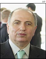 Ahmed Chalabi, head of the Iraqi National Congress.