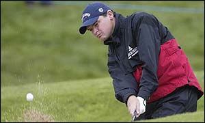 Paul Lawrie in action at the Wales Open