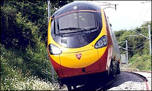 Virgin Pendolino trains
