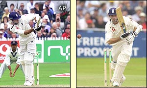 Michael Vaughan puts on the style in the second Test