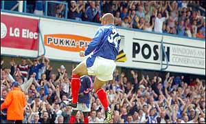 Deon Burton and Vincent Pericard inspire Portsmouth to victory over Nottingham Forest