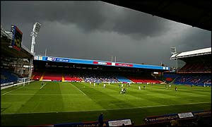 Selhurst Park is practically deserted as Wimbledon take on Gillingham