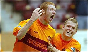 Partick Thistle score the first goal of their SPL season but have to be content with a share of the points in a dull match at Fir Park