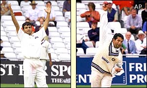 Sourav Ganguly and Sachin Tendulkar swap bat for ball